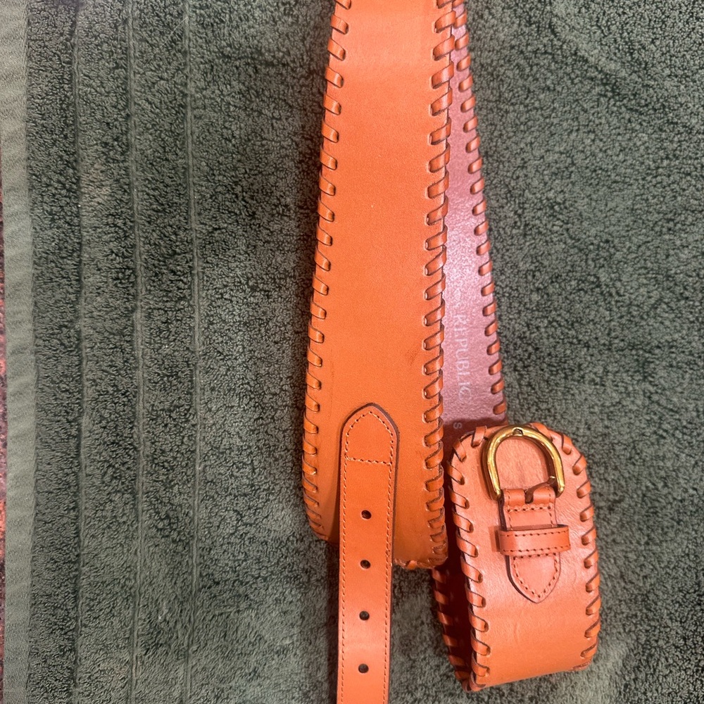 Banana Republic Burnt Orange Leather Belt